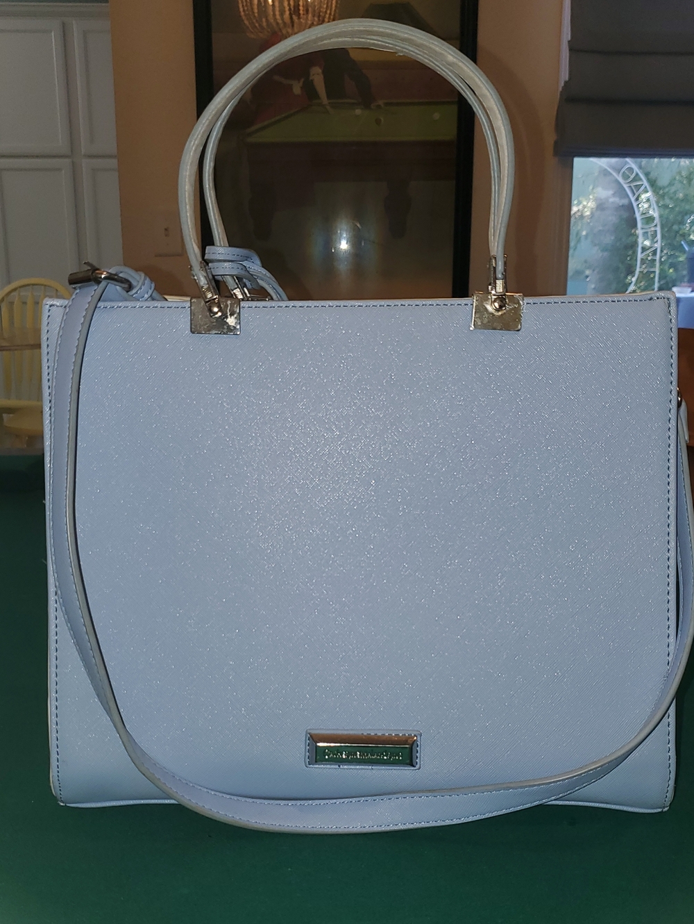 Catherine Malandrino Periwinkle Structured Tote Bag